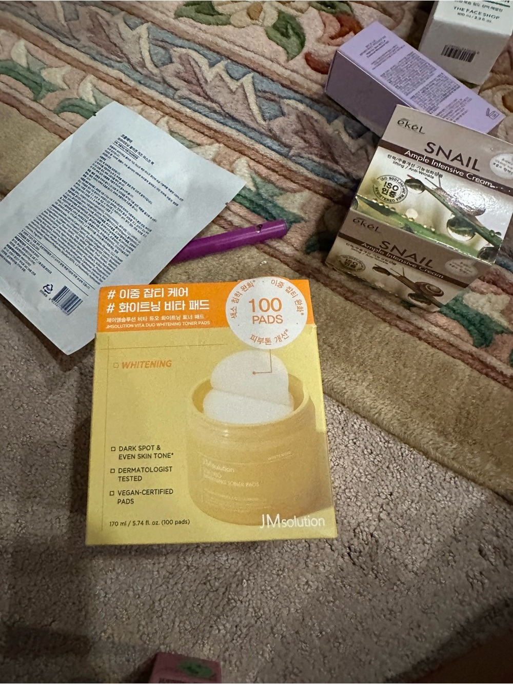 JMsolution Whitening Toner Pads - Yellow Packaging (100 Pads)